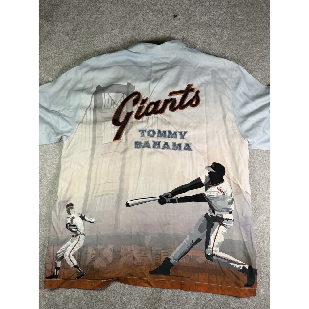 2015 SF Giants AOP Tommy Bahama Silk #290 / 775 Limited Button Up Shirt Men's XL